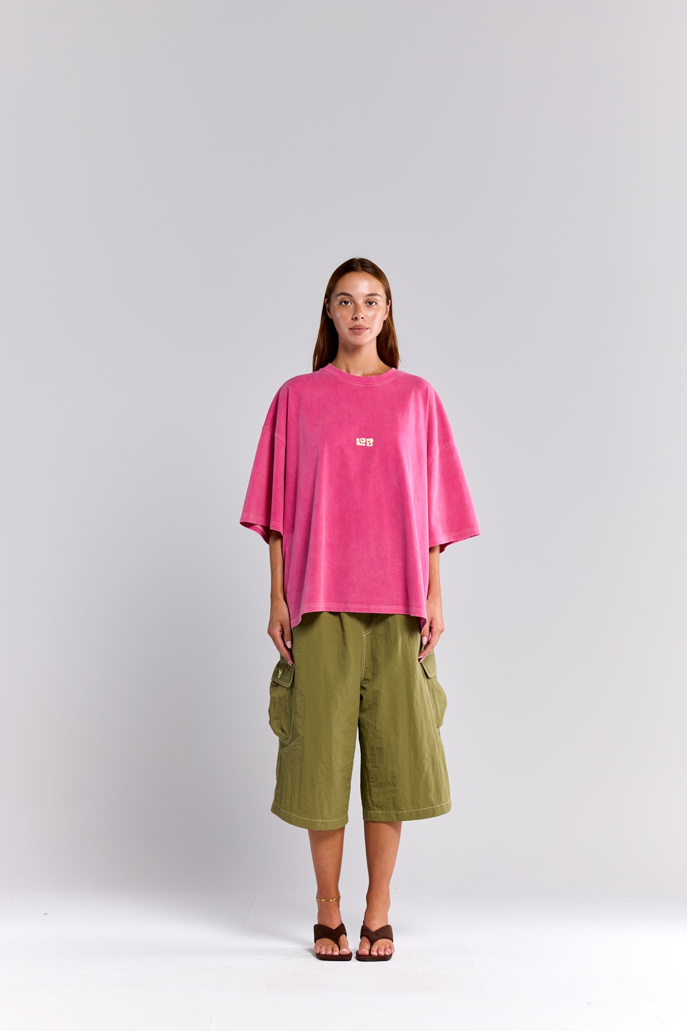 LOB CROP TEE - PINK
