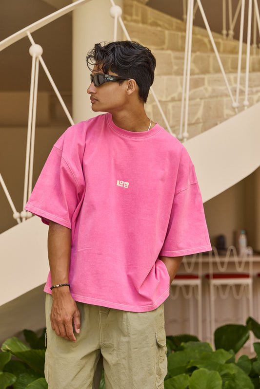 LOB CROP TEE - PINK
