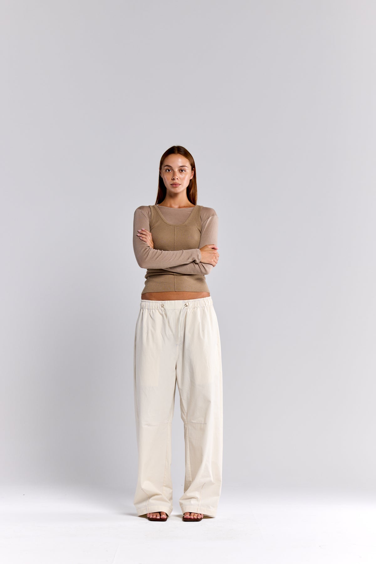 LOB PARACHUTE PANT — MILK