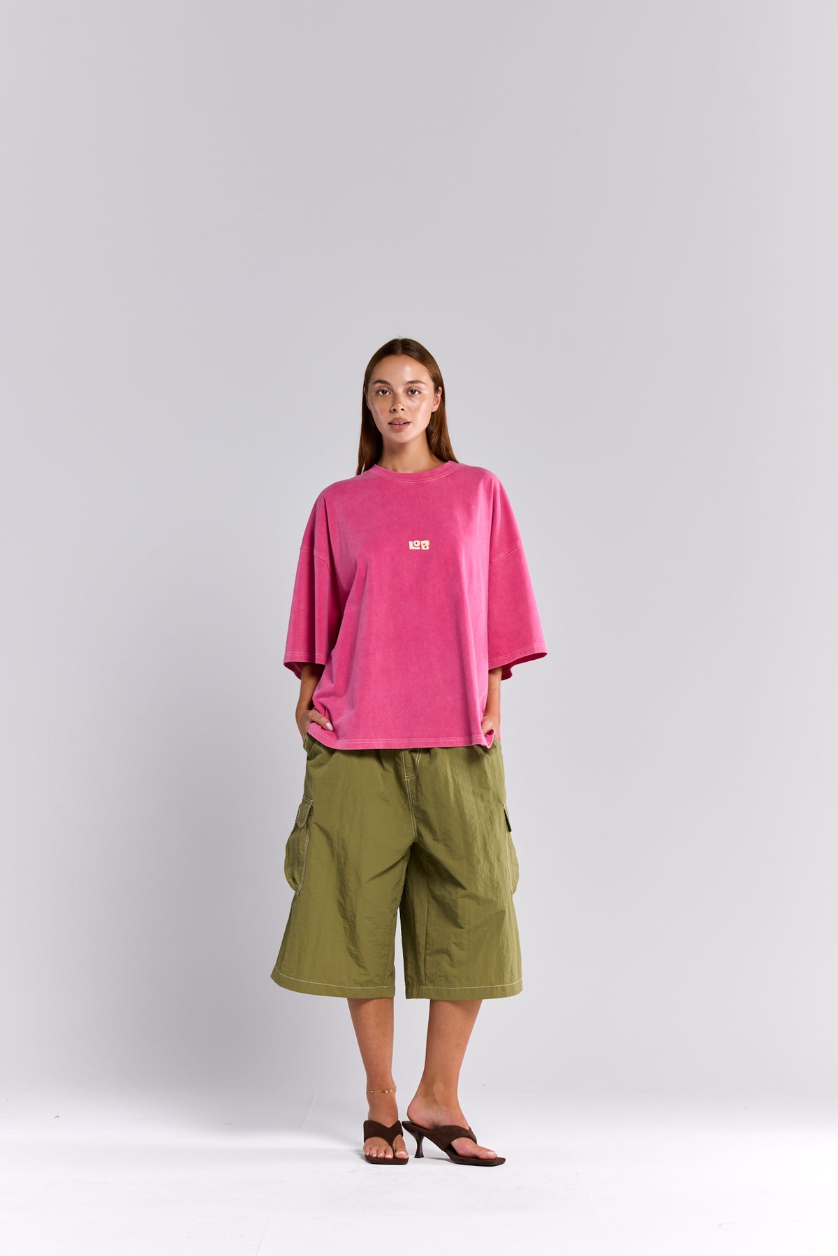 LOB CROP TEE - PINK