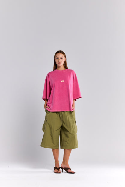 LOB CROP TEE - PINK