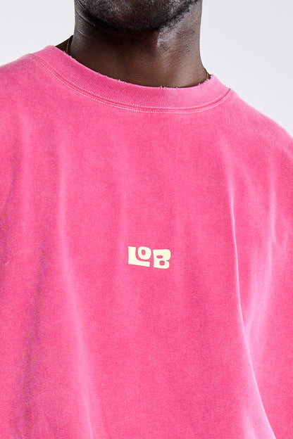 LOB CROP TEE - PINK