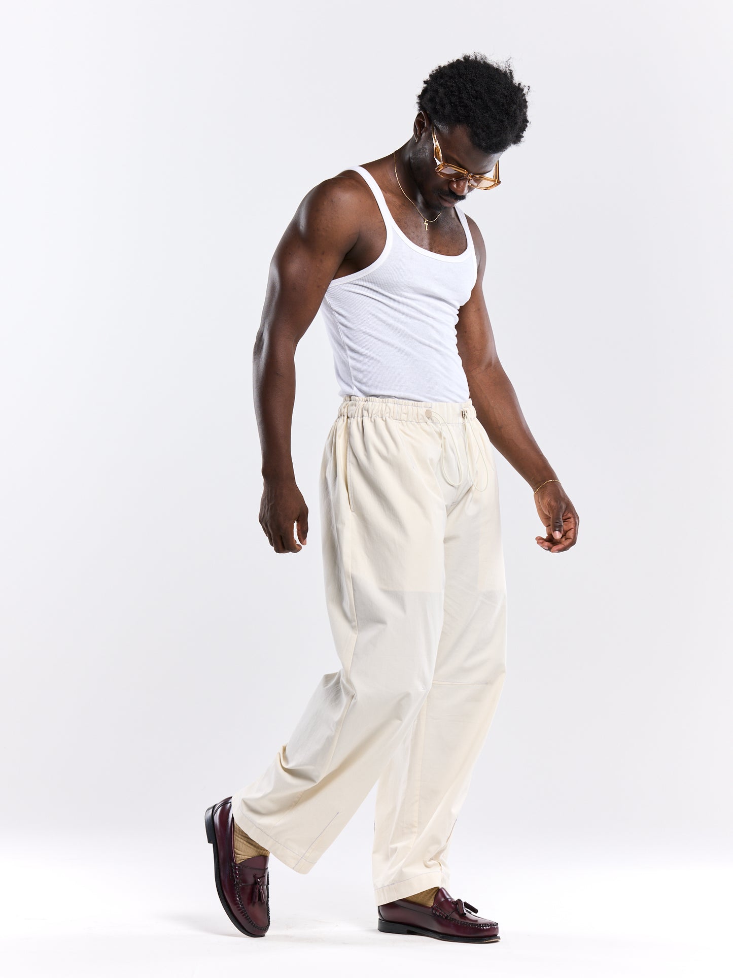 LOB PARACHUTE PANT — MILK