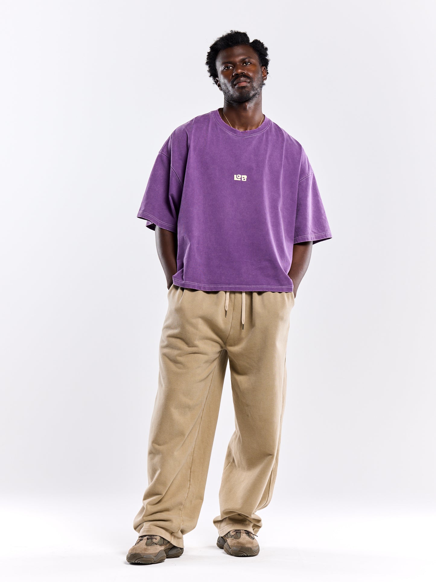 LOB CROP TEE - PURPLE