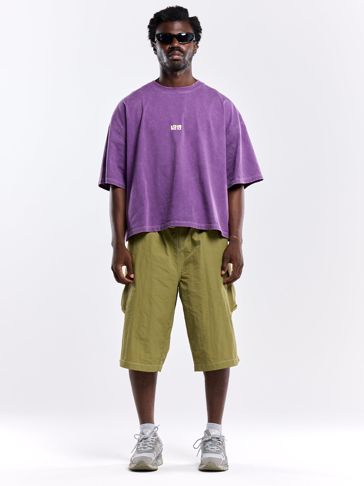 LOB CROP TEE - PURPLE