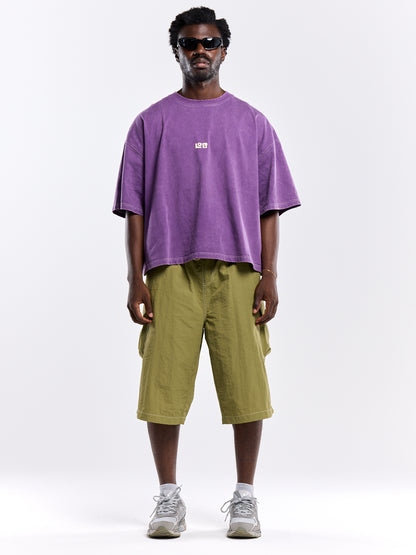 LOB CROP TEE - PURPLE