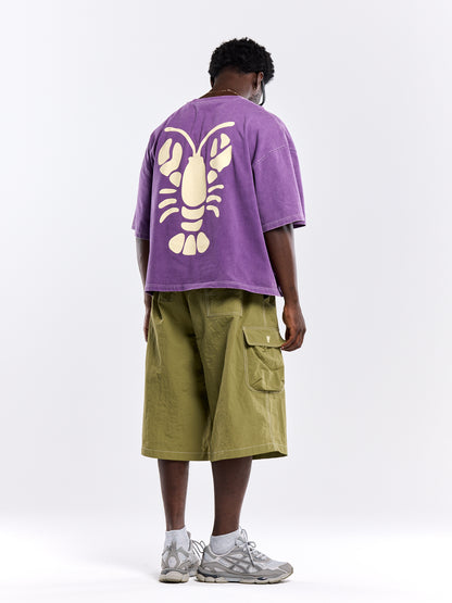 LOB CROP TEE - PURPLE