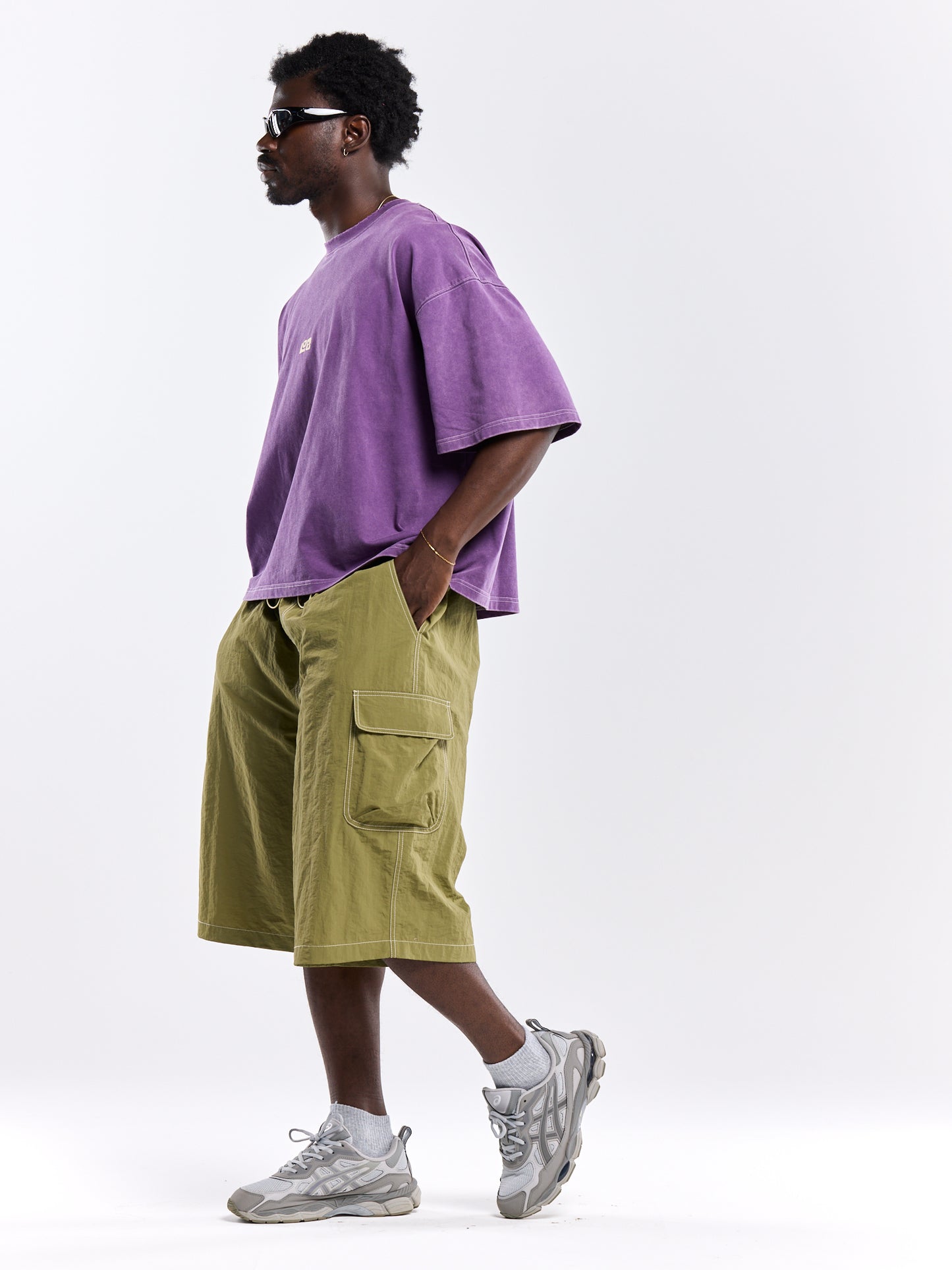 LOB CROP TEE - PURPLE