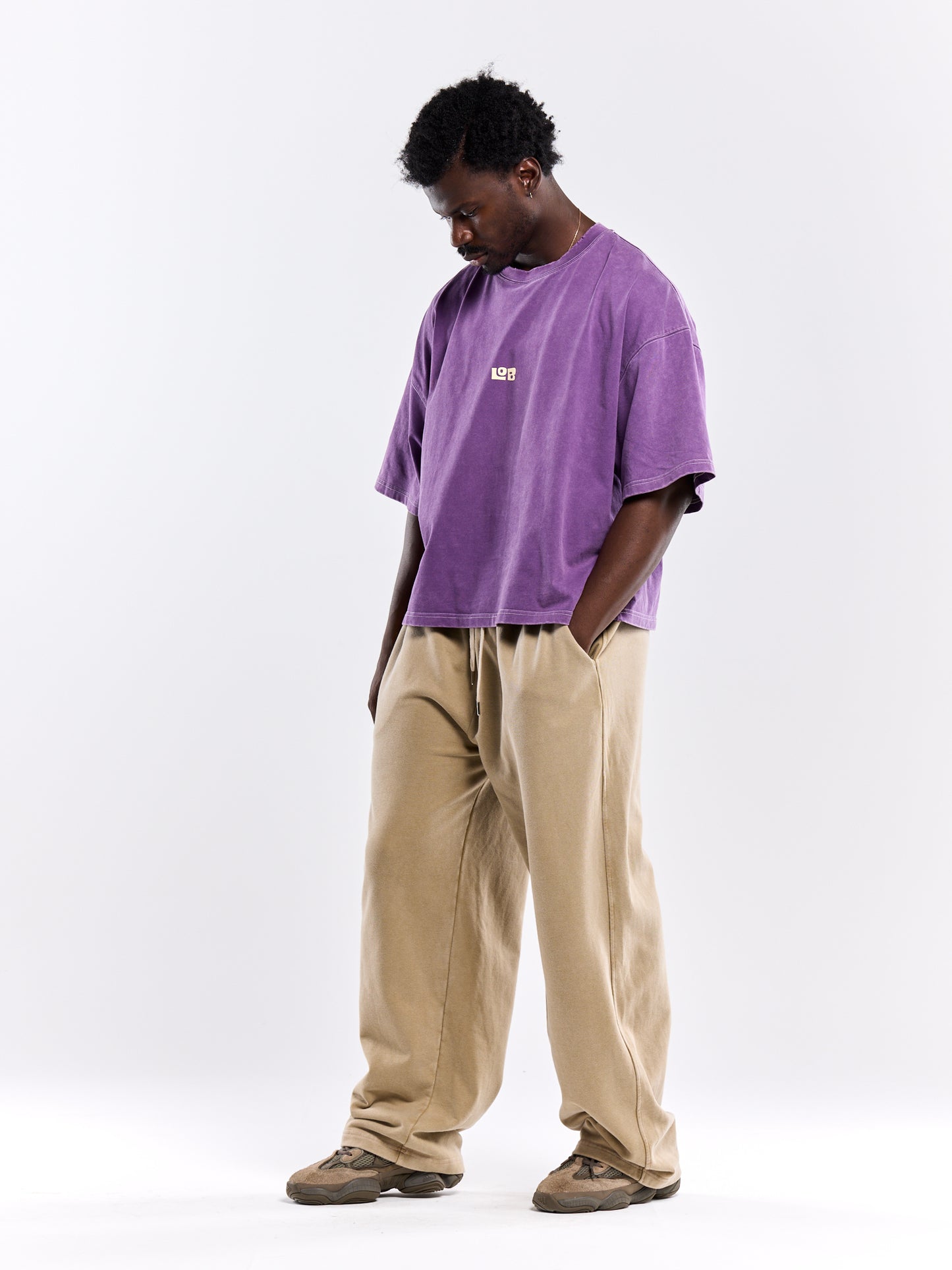 LOB CROP TEE - PURPLE